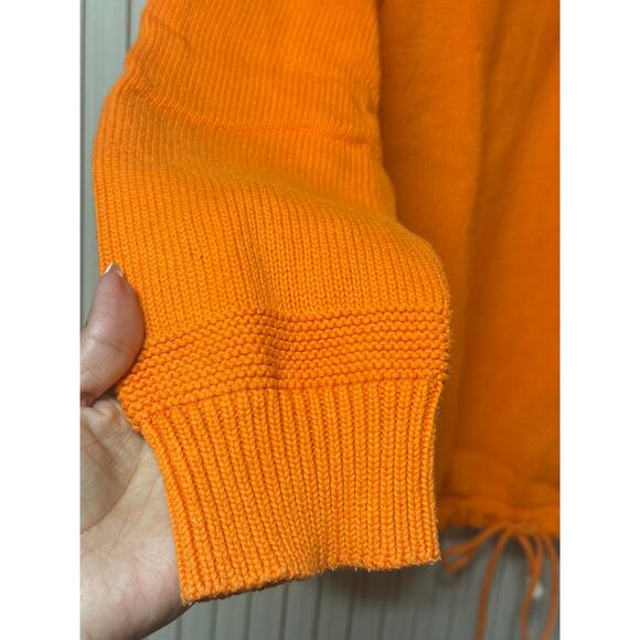 Ralph Lauren Men’s Henley Neck Knit Sweater 100%bCotton Orange Size L - Picture 4 of 11